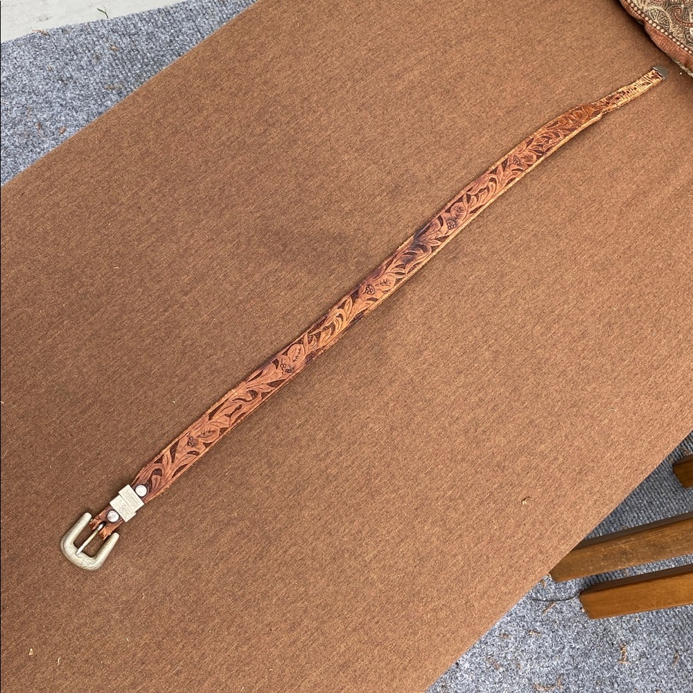 Kids Leather Western Belt with Detail